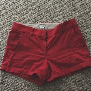 J. Crew Coral Red Shorts. Size: 00.
